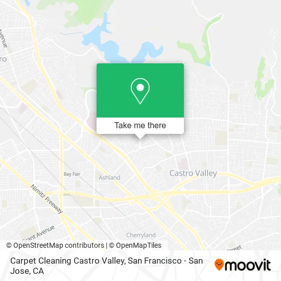 Mapa de Carpet Cleaning Castro Valley