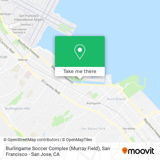 Mapa de Burlingame Soccer Complex (Murray Field)