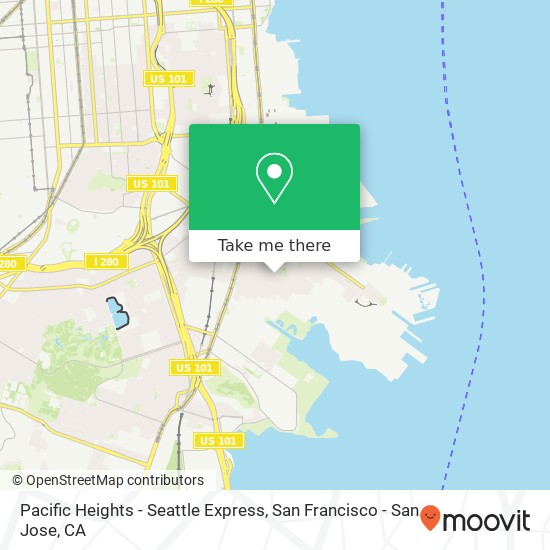 Mapa de Pacific Heights - Seattle Express