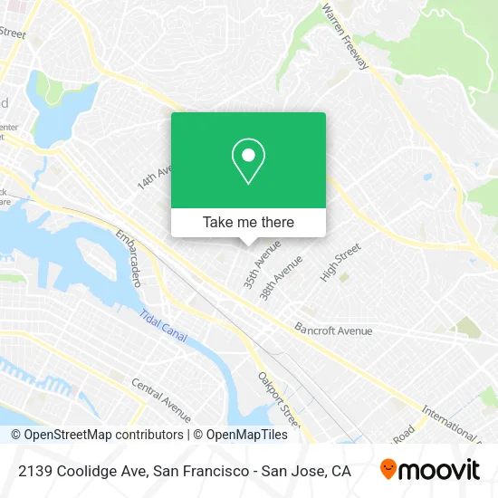 Mapa de 2139 Coolidge Ave