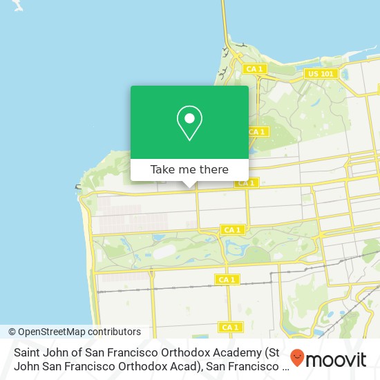 Saint John of San Francisco Orthodox Academy (St John San Francisco Orthodox Acad) map