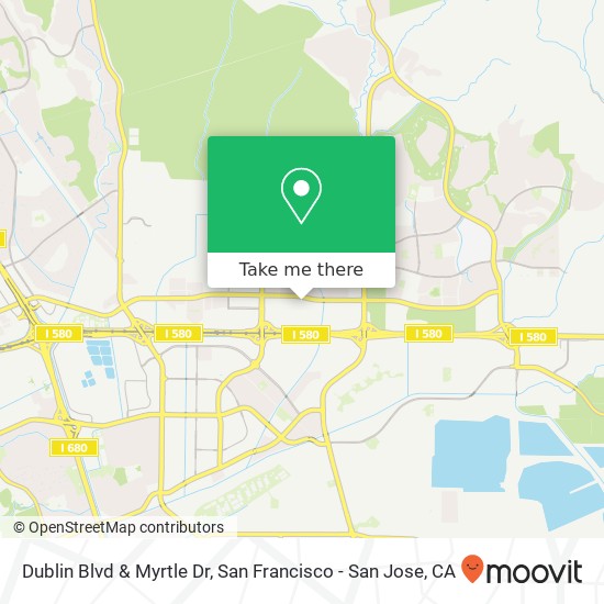 Mapa de Dublin Blvd & Myrtle Dr