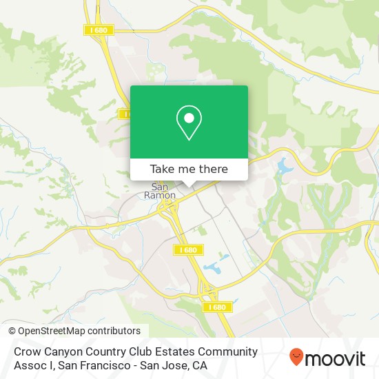 Crow Canyon Country Club Estates Community Assoc I map