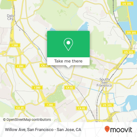 Mapa de Willow Ave