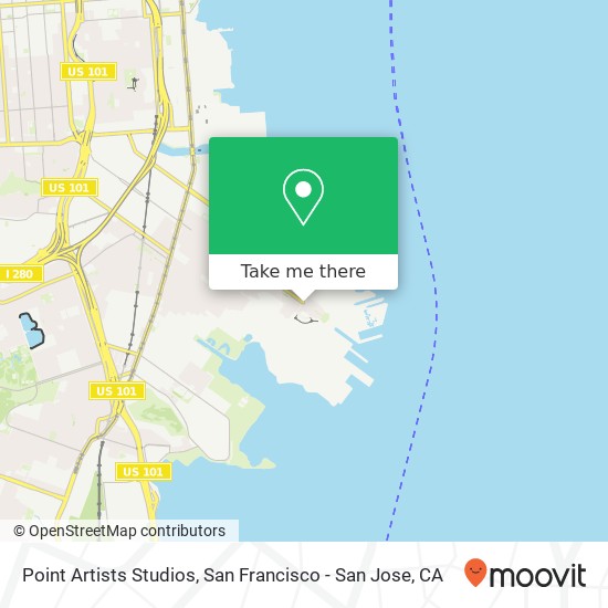 Point Artists Studios map