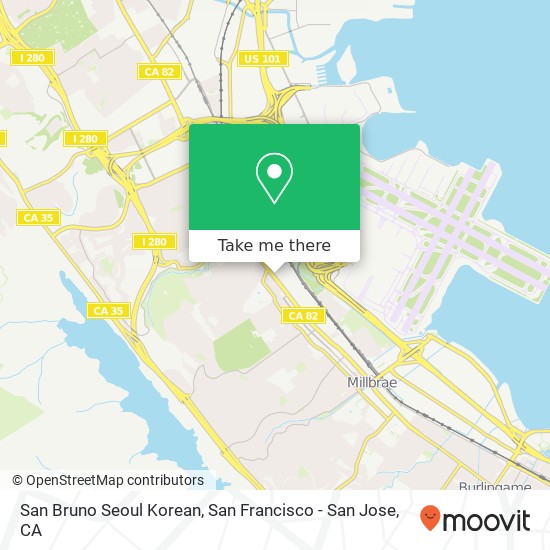 San Bruno Seoul Korean map