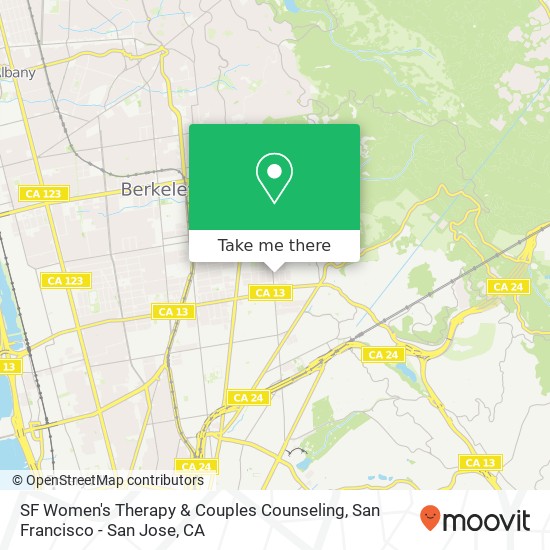 SF Women's Therapy & Couples Counseling map