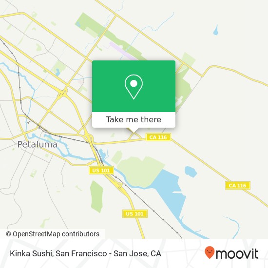 Kinka Sushi map
