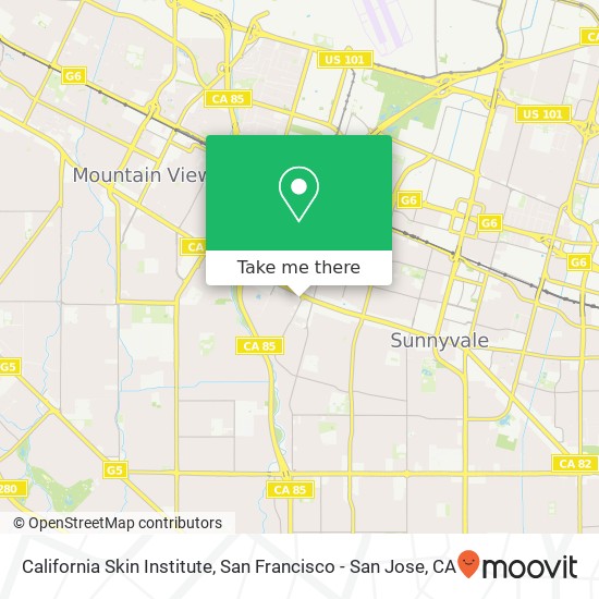 Mapa de California Skin Institute