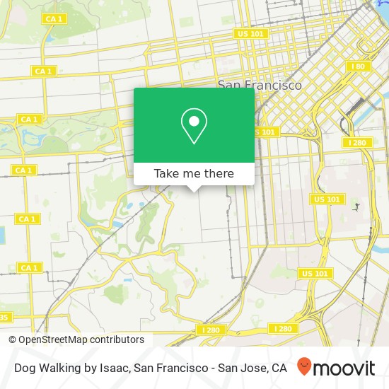 Dog Walking by Isaac map