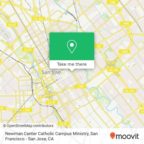 Mapa de Newman Center Catholic Campus Ministry