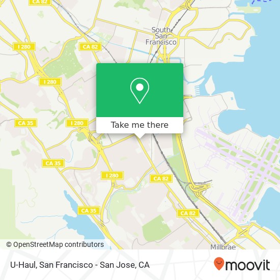 U-Haul map