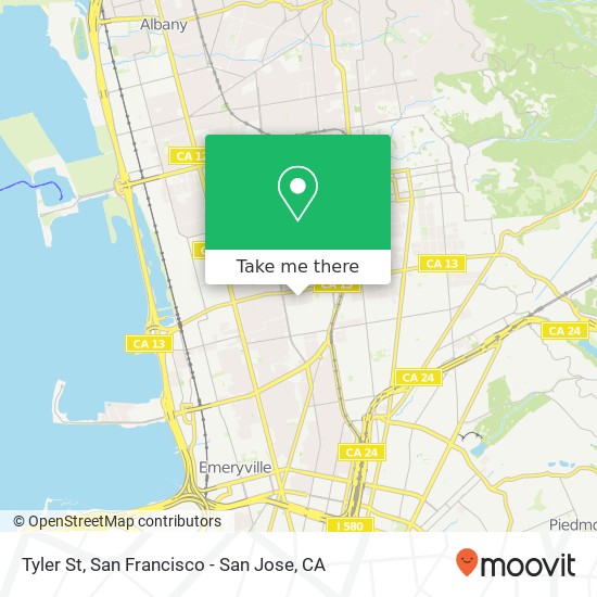 Mapa de Tyler St