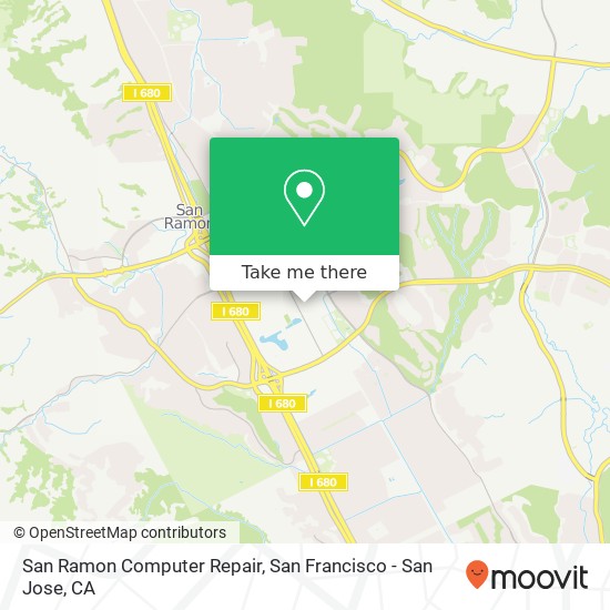 San Ramon Computer Repair map