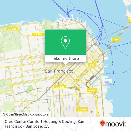 Mapa de Civic Center Comfort Heating & Cooling