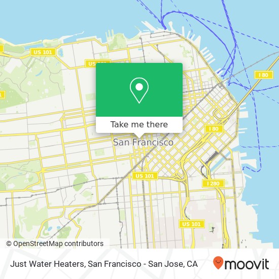 Just Water Heaters map