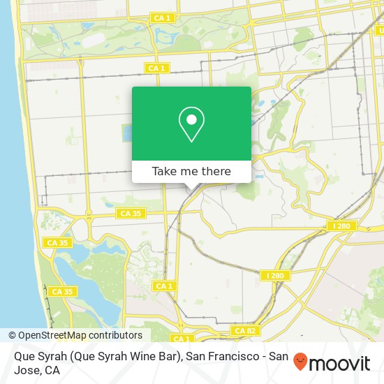 Mapa de Que Syrah (Que Syrah Wine Bar)