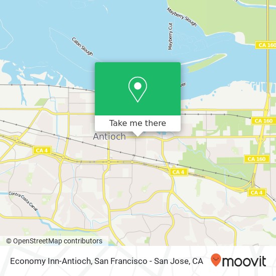 Economy Inn-Antioch map