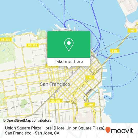 Mapa de Union Square Plaza Hotel