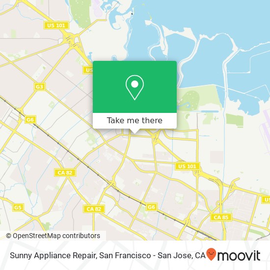 Sunny Appliance Repair map