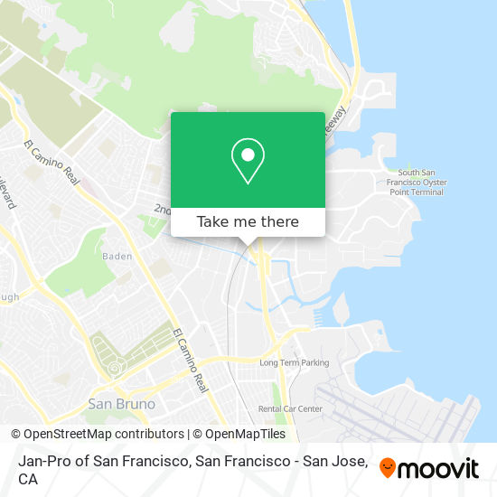 Mapa de Jan-Pro of San Francisco