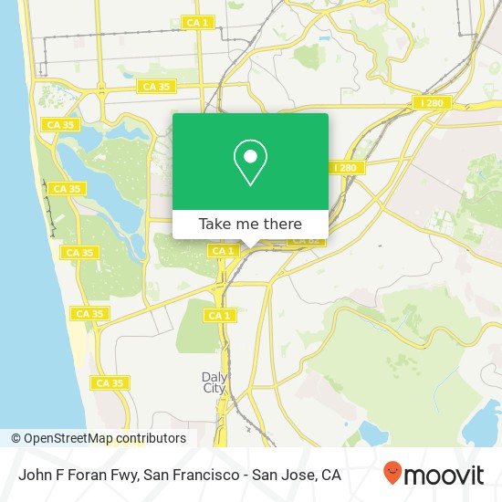 John F Foran Fwy map