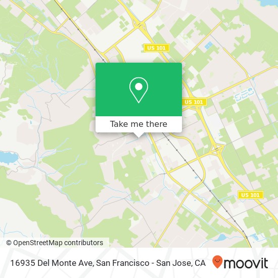 Mapa de 16935 Del Monte Ave