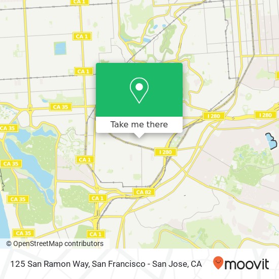 125 San Ramon Way map