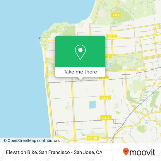 Elevation Bike map