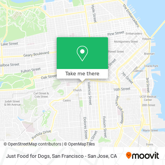 Just Food for Dogs map