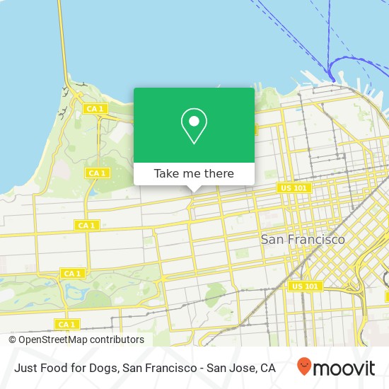 Just Food for Dogs map