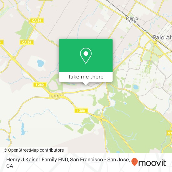 Henry J Kaiser Family FND map