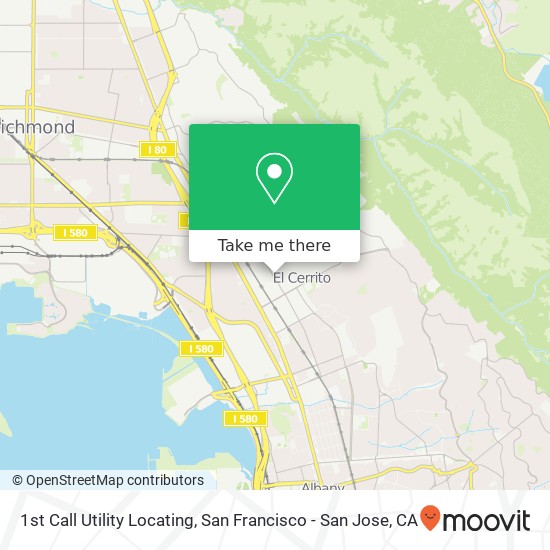 1st Call Utility Locating map