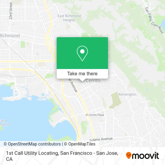 Mapa de 1st Call Utility Locating