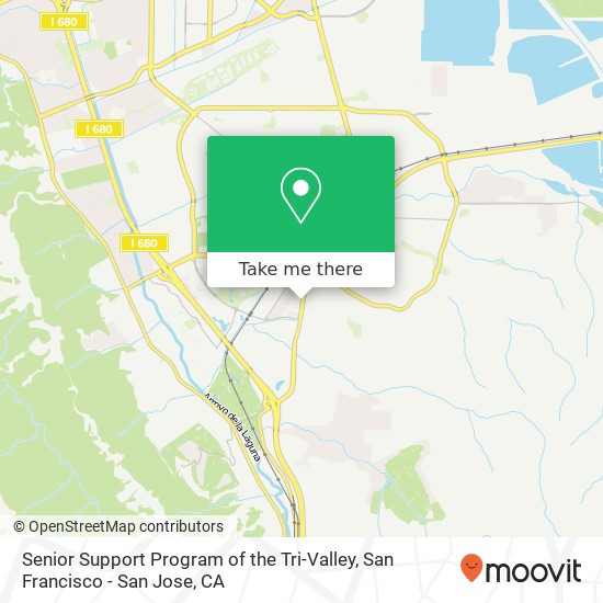 Senior Support Program of the Tri-Valley map