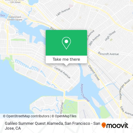 Mapa de Galileo Summer Quest Alameda