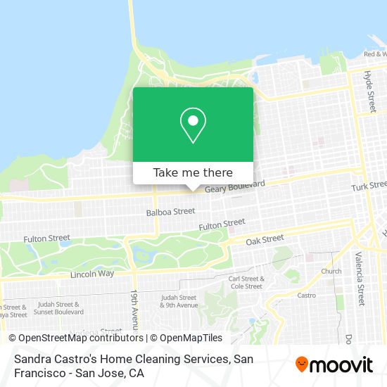 Sandra Castro's Home Cleaning Services map