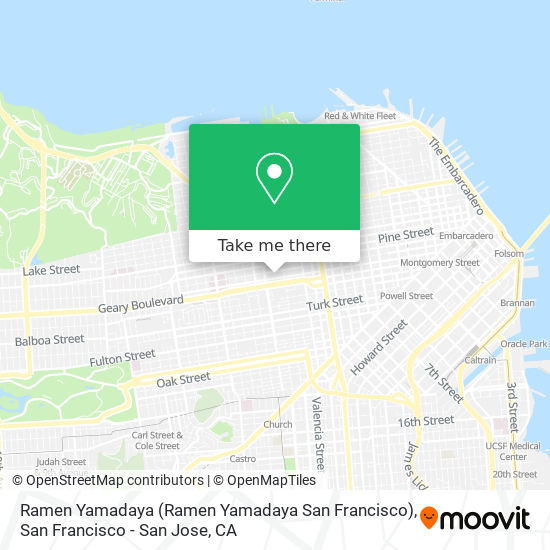 Mapa de Ramen Yamadaya (Ramen Yamadaya San Francisco)