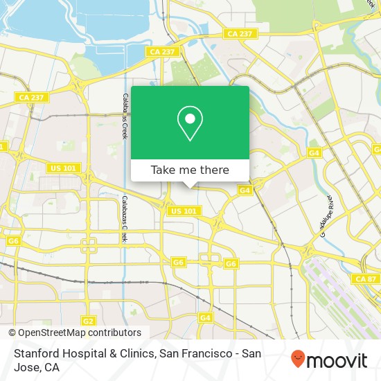 Stanford Hospital & Clinics map