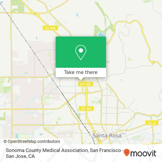 Sonoma County Medical Association map