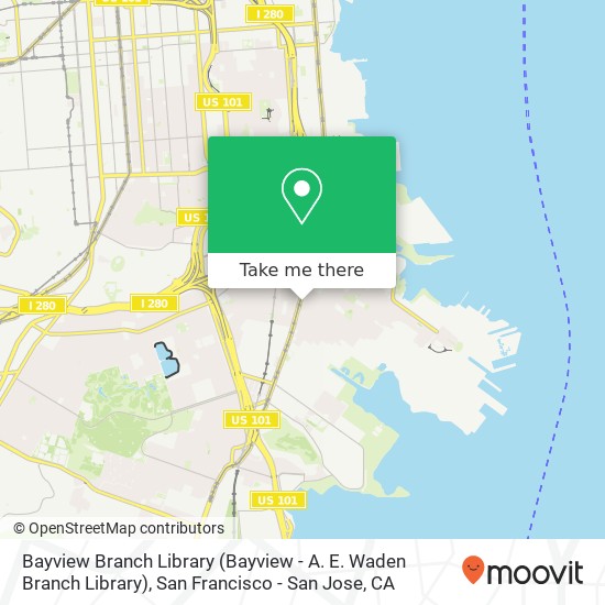 Mapa de Bayview Branch Library (Bayview - A. E. Waden Branch Library)