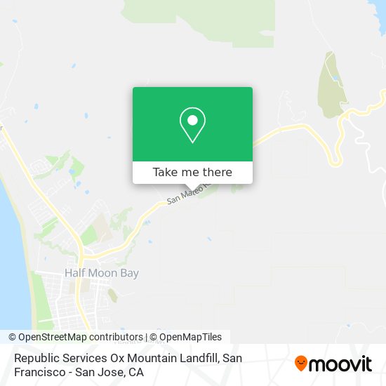 Mapa de Republic Services Ox Mountain Landfill