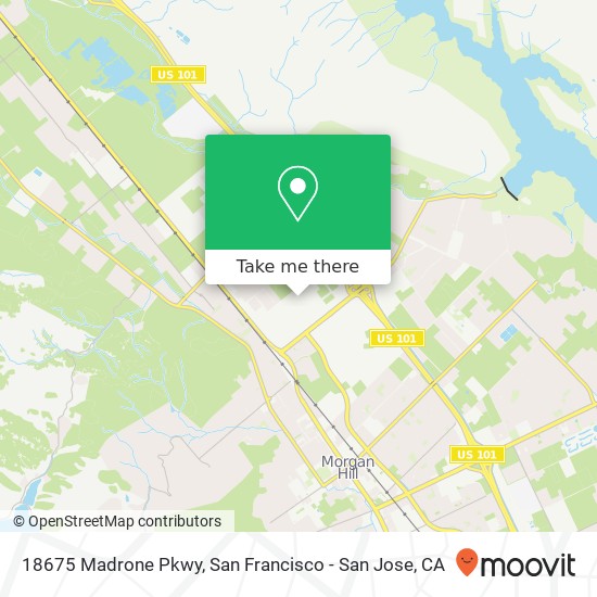 Mapa de 18675 Madrone Pkwy