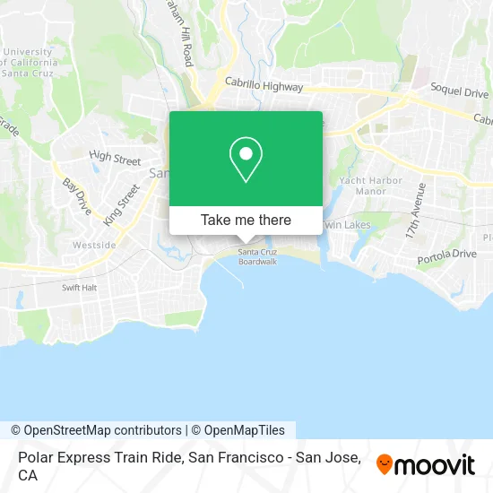 Polar Express Train Ride map