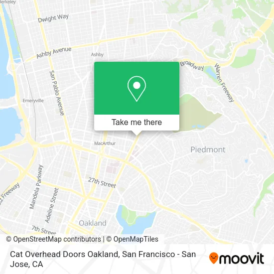 Cat Overhead Doors Oakland map