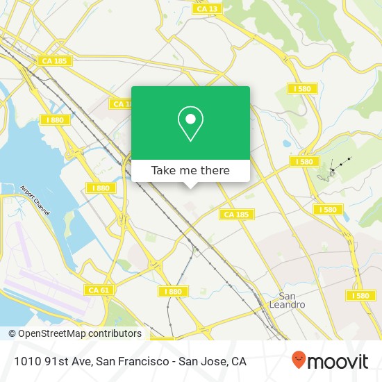 1010 91st Ave map