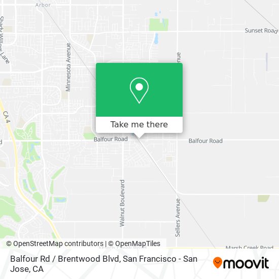 Balfour Rd / Brentwood Blvd map