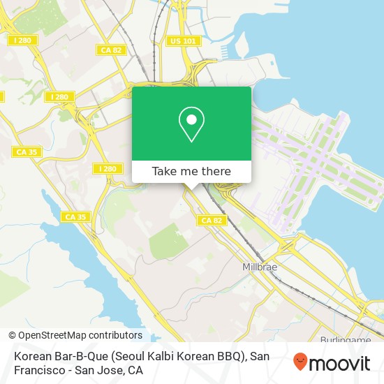 Korean Bar-B-Que (Seoul Kalbi Korean BBQ) map