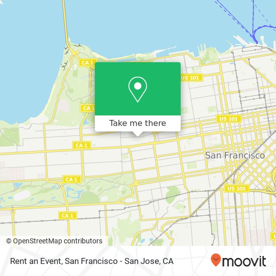 Rent an Event map