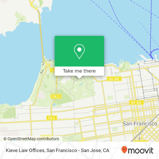 Mapa de Kieve Law Offices